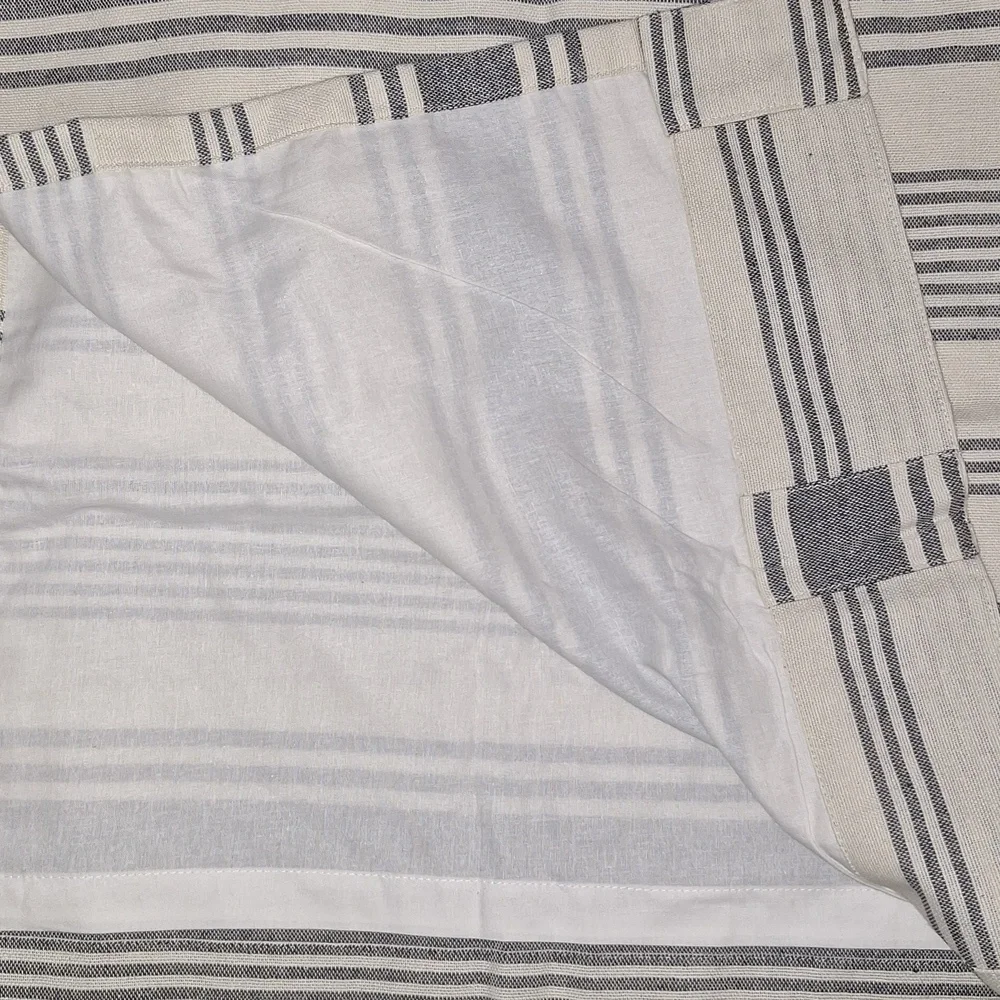 PIPER CLASSICS FARM MARKET STRIPE CURTAIN PANELS 84×40